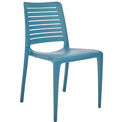 Chaise empilable pour l'intérieur ou l'extérieur. Structure et assise en polypropylène injecté avec fibre de verre. Traité anti-UV
Existe en bleu océan ou Vison