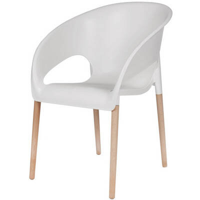 Fauteuil pour hôtel Bowl Wood