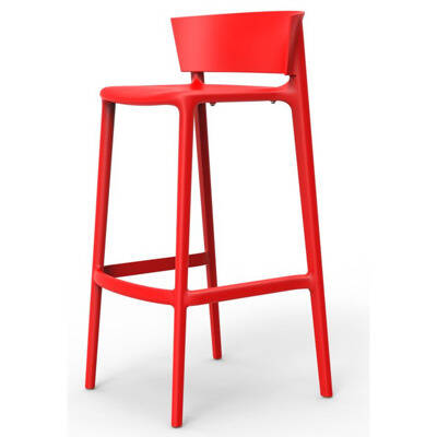 Polypropylène injecté et renforcé fibre de verre.
Existe en bleu, blanc, écru, rouge, noir, vert ou bronze
- Existe en assise ht 66cm
