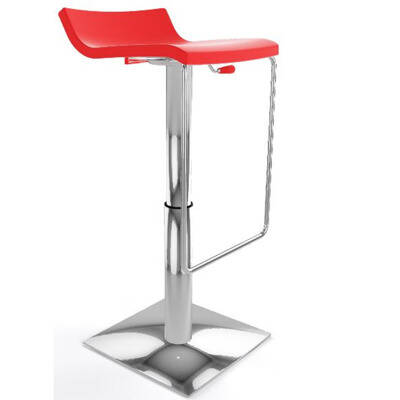 Seat rotating Technopolym re white, ivory, red, blue, black, Pearl Grey, orange, chocolate, ch ssis chrom. -Height adjustable 60 r / 75cm
